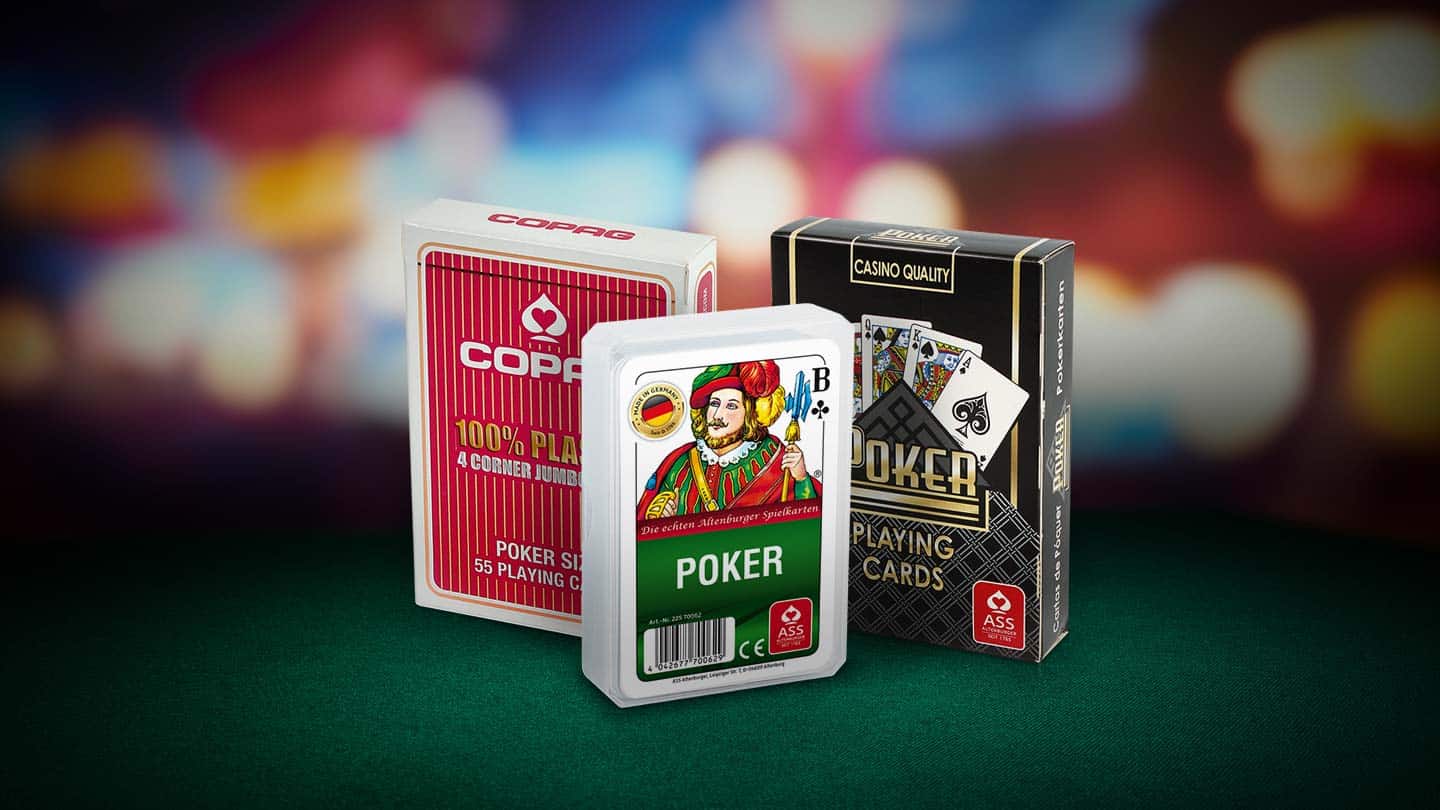 Altenburger Poker Cards - French Picture Casino Poker Deck, 55 Cards With Jokers, Yellow