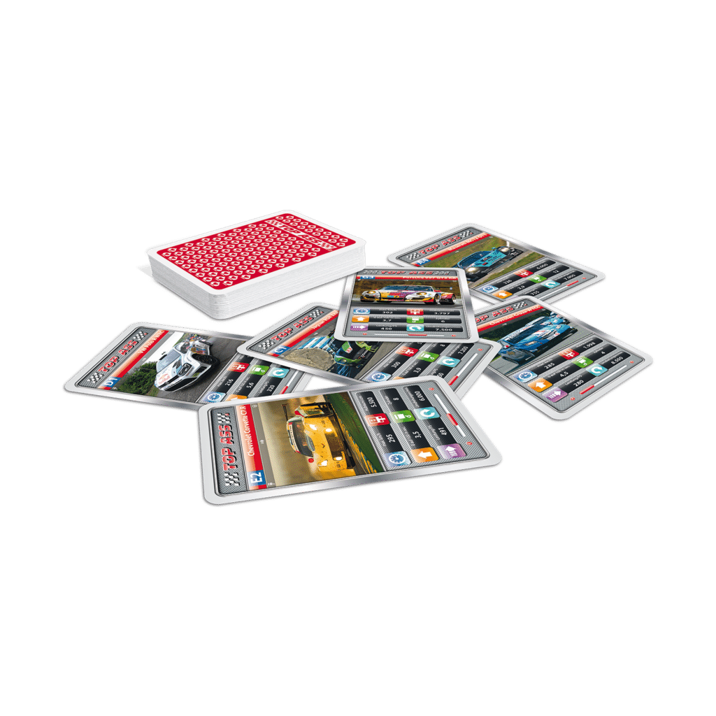 Jeu De Cartes ASS Top Motorsport - 32 Cartes, Quatuor, Dès 6 Ans