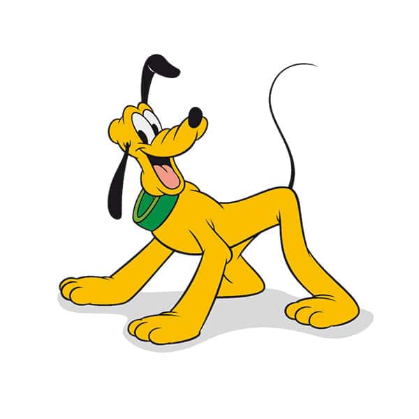 Charakter Pluto von Mickey Maus auf vier Pfoten. Quartett Kartenspiel – ASS Altenburger Spielkarten