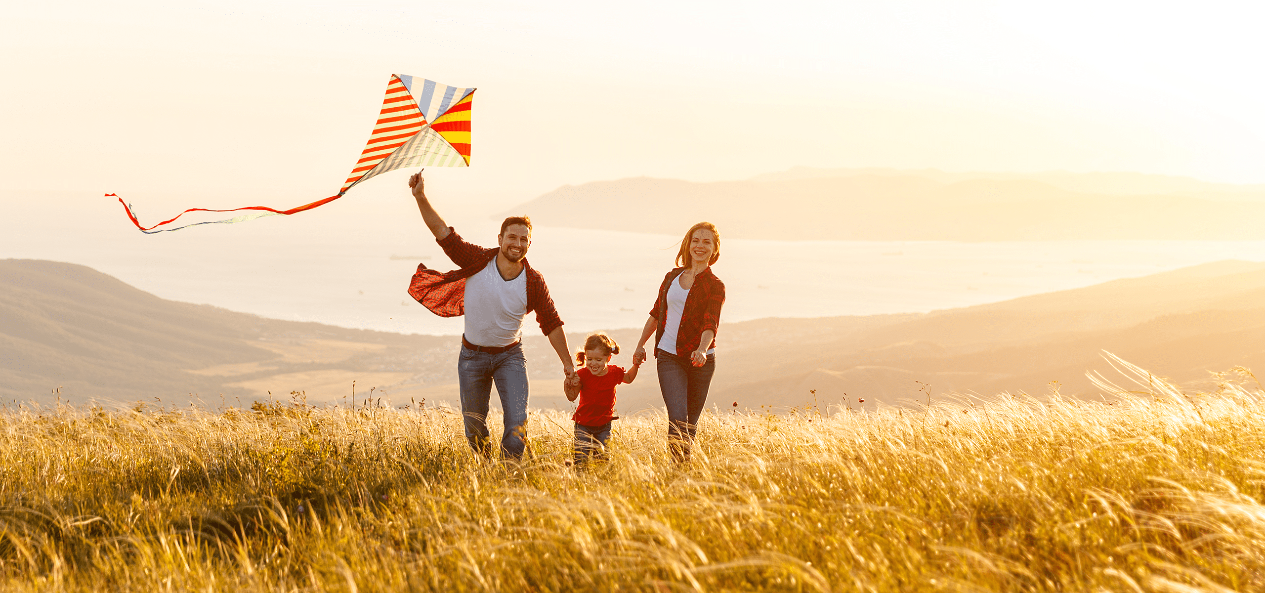 Eltern machen Urlaub mit Kindern