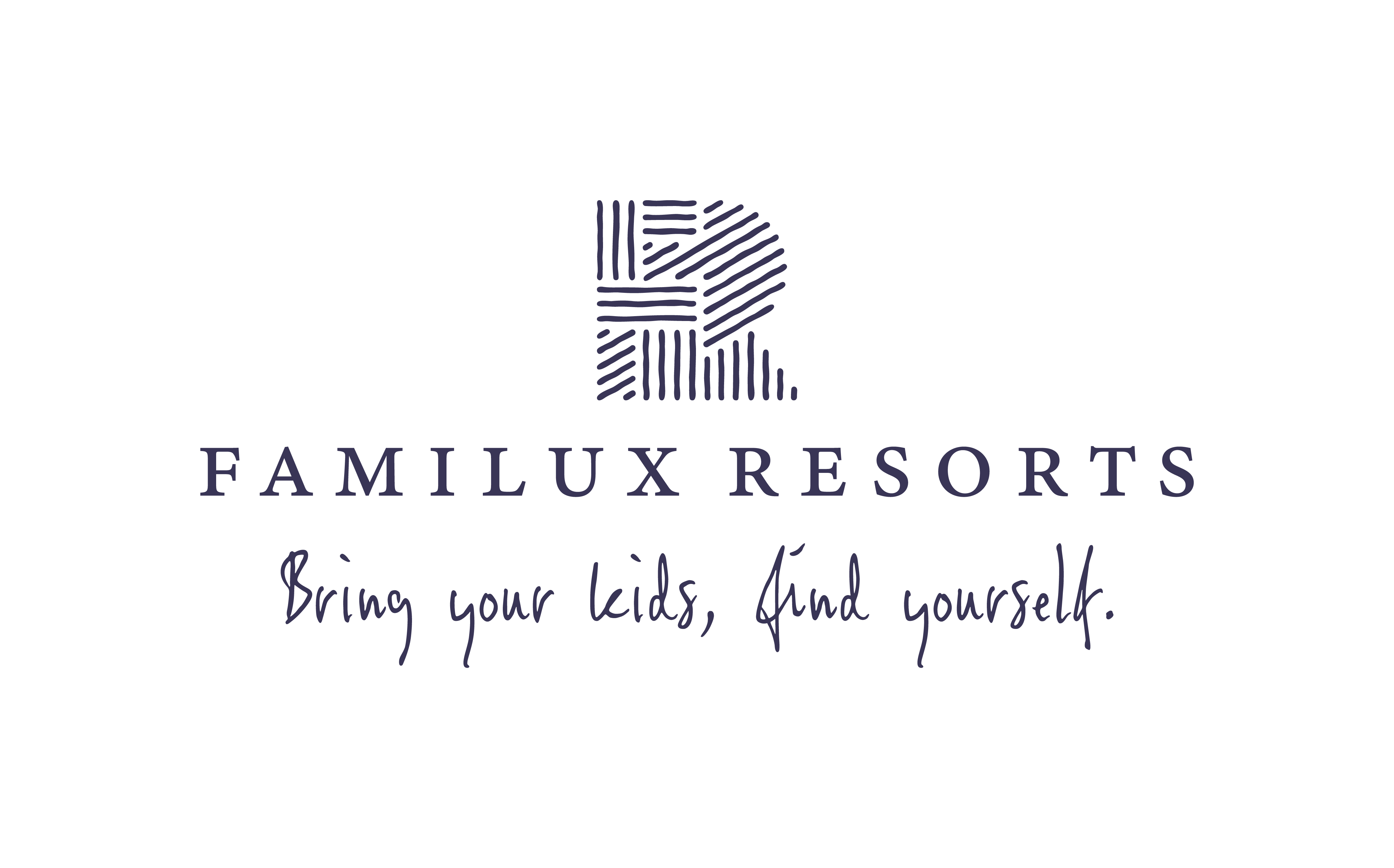Famliux Resorts Schriftzug mit Claim