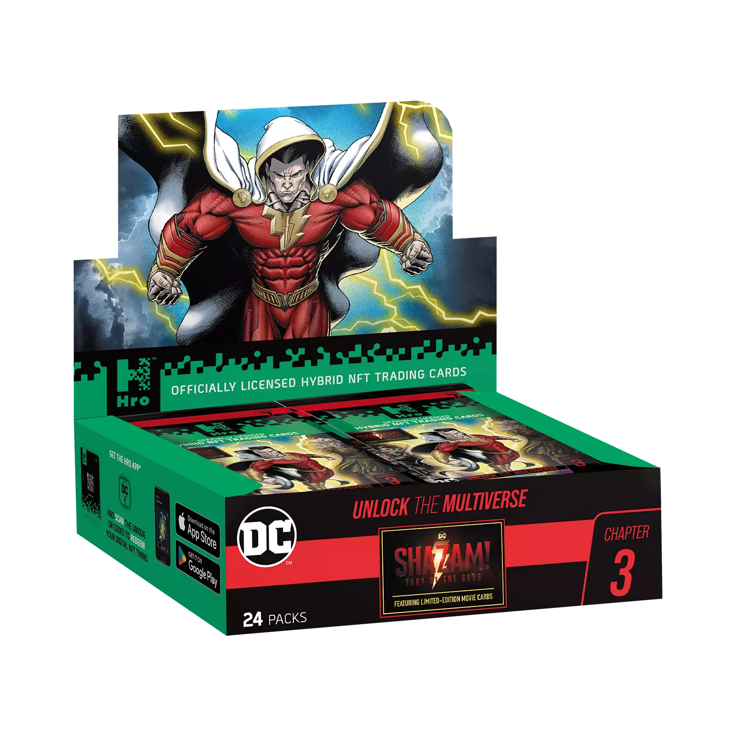 Eine Hro DC Chapter 3 24 pack Schachtel steht mit sichtbarer Vorderseite vor weißem Hintergrund.