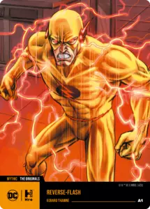 Hro Sammelkarte mit The Reverse-Flash als Charakter im Fokus