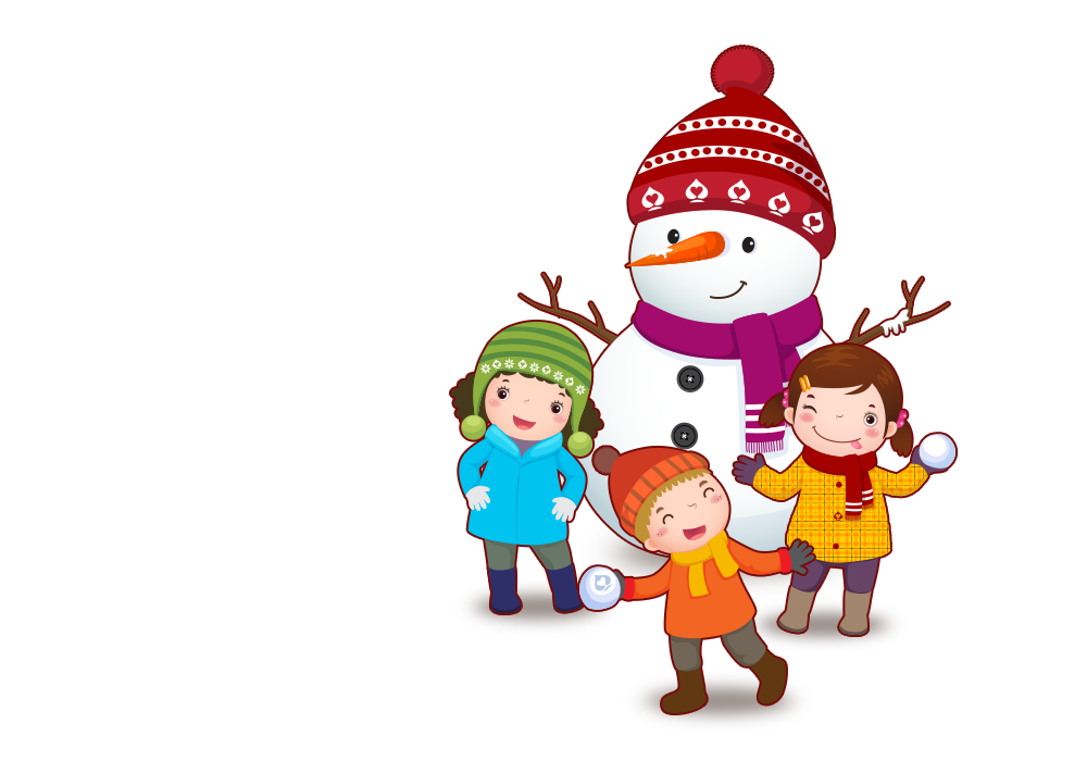 Schneemann mit Kindern ASS Altenburger